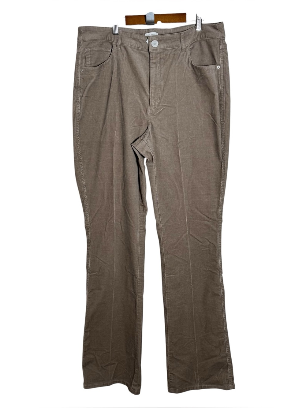 J. Jill Corduroy Bootcut Pants Size 14 Tall Brown (Driftwood) NWT 34" Inseam - Picture 2 of 9